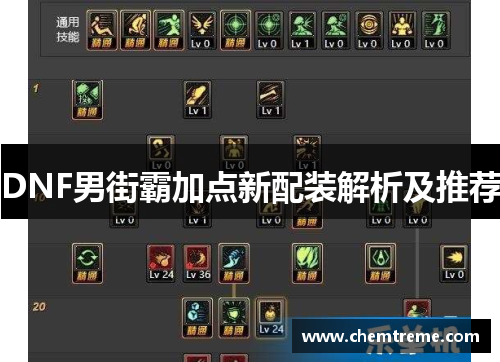 DNF男街霸加点新配装解析及推荐
